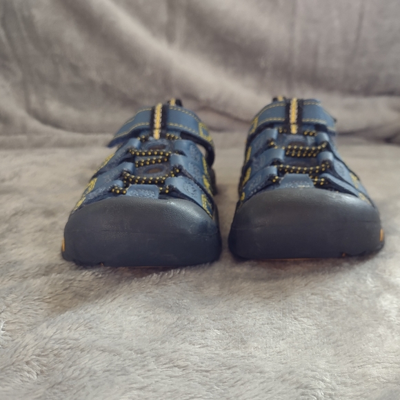KEEN Footwear Newport Youth Unisex Waterproof Blue Strapped Hiking Shoes 9 GOOD - Picture 13 of 14
